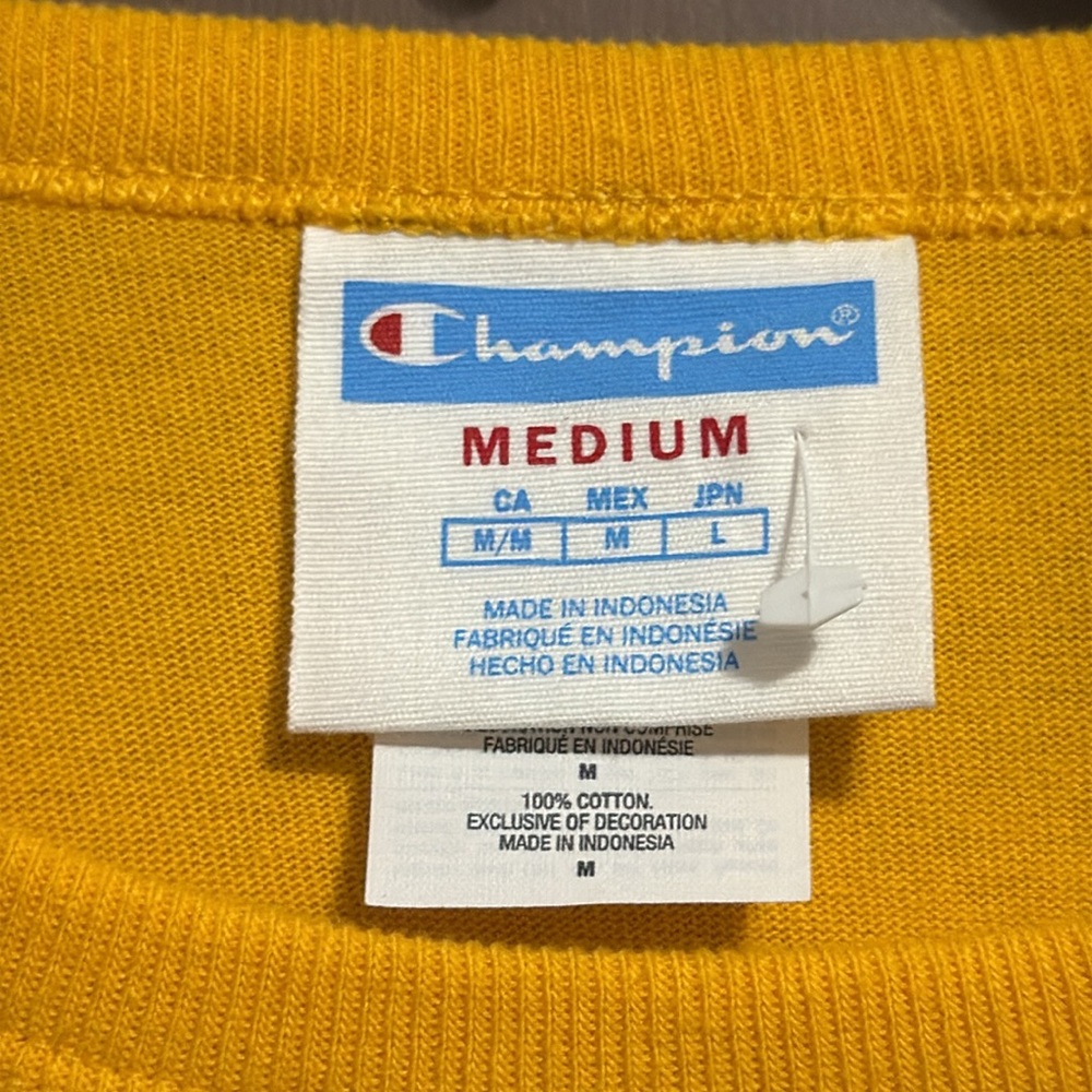Champion Yellow and Blue T-Shirt - Picture 4 of 6